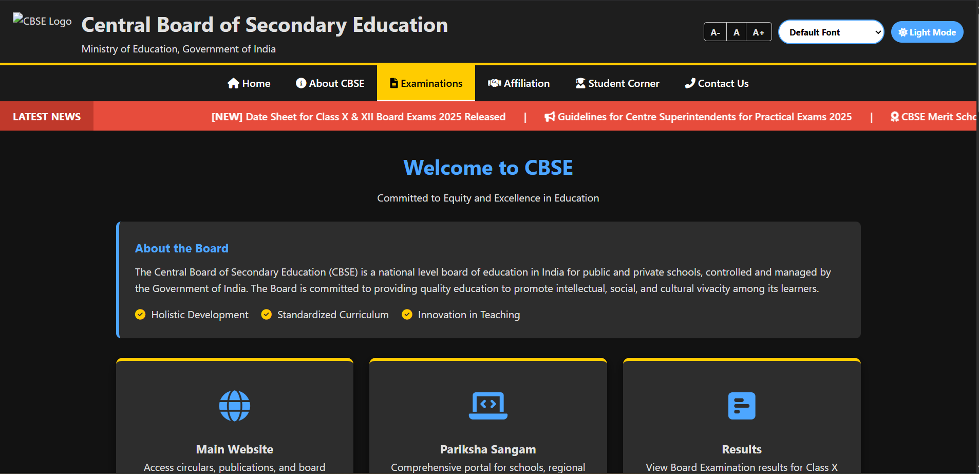 cbse website